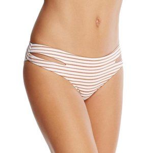 NWT L*Space Estella Metallic Bronze Striped Bikini
